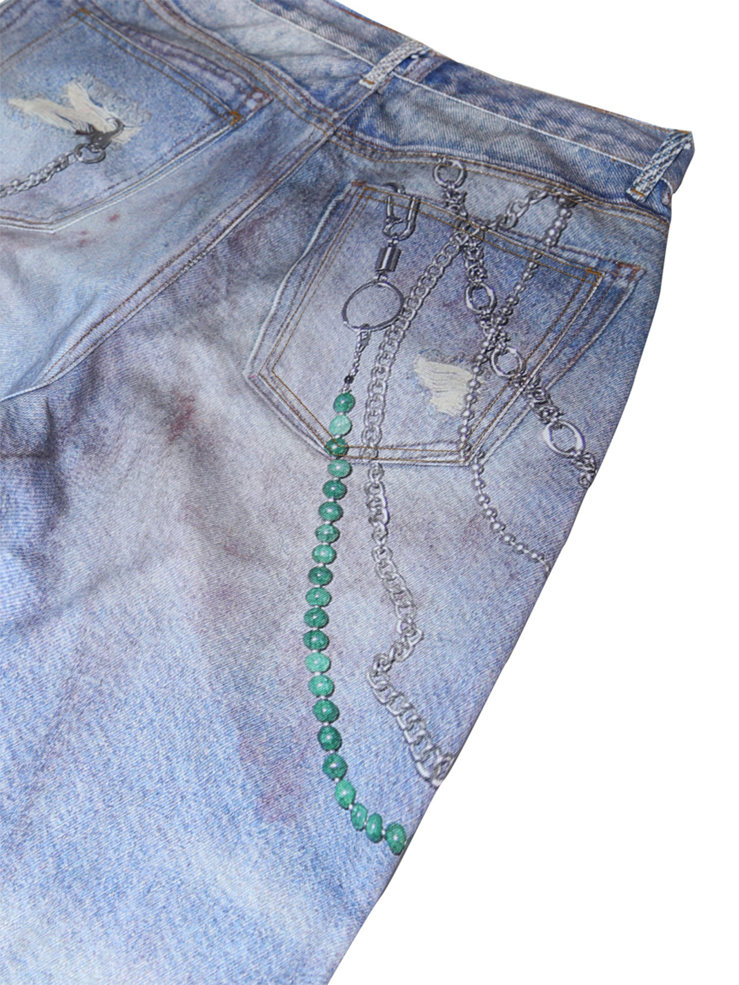 TREclub | Digital Print Wide Leg Jeans - PSYLOS 1, TREclub | Digital Print Wide Leg Jeans, Jeans, TREclub•JAPAN, PSYLOS 1